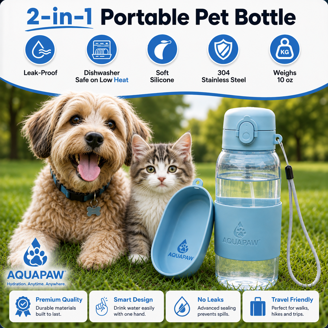 Portable AQUAPAW Bottle